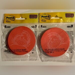 Post-it Set of 2 Super Sticky Crab Post-it Notes